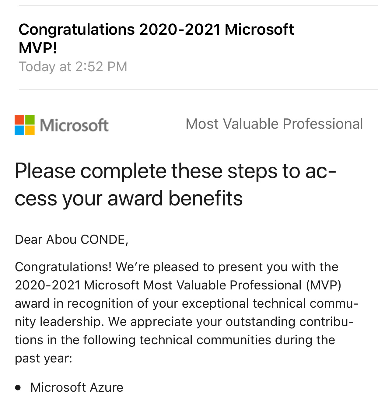 Proud and honored to announce that, I have been awarded as Microsoft ...