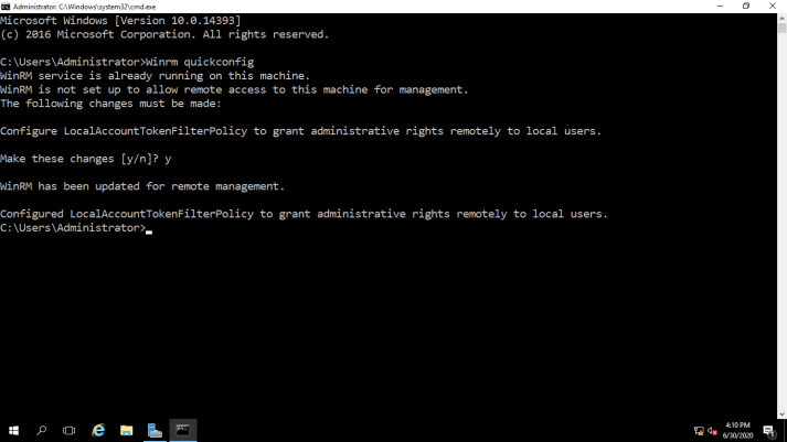Winrm Command Example Configuring WinRM | Abou Conde's Blog